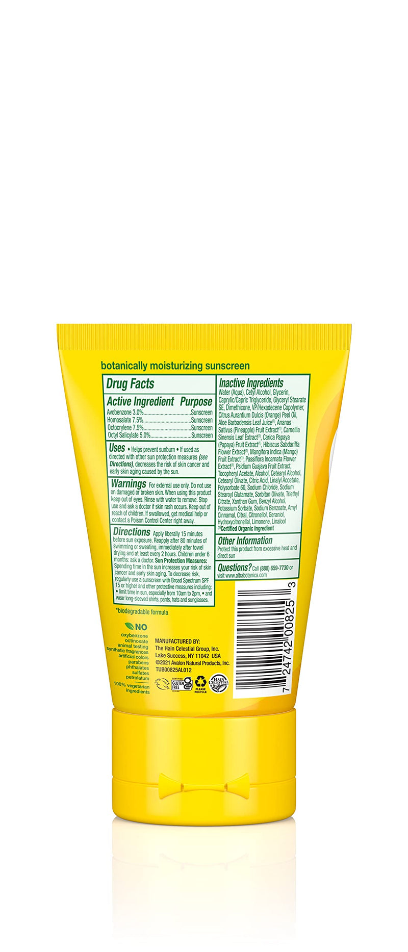 Alba Botanica Hawaiian Aloe Vera Sunscreen SPF30, 113 g - NewNest Australia