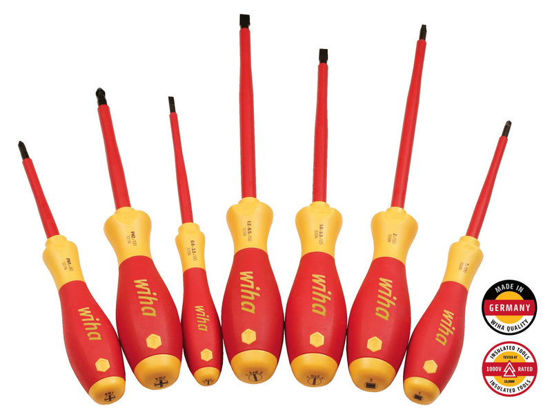 Wiha 32097 | 7 Piece Insulated SoftFinish Screwdriver Set - NewNest Australia