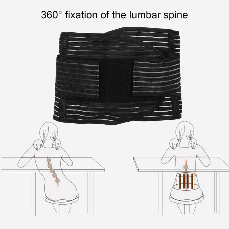 Back Support, Breathable Waist Belt For Lower Back, Tight Adjustable Lumbar Support For Sciatica, Herniated Disc, Scoliosis Back Pain Relief, Heavy Lifting (Medium) - NewNest Australia