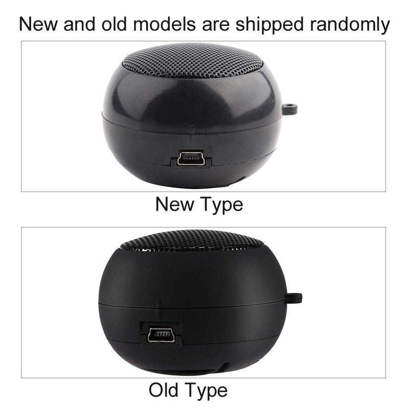 Mini Speakers with Jack Plug, Portable Mini Travel 3.5mm Loud Phone Speaker Built-in Battery for Mobile Phone MP3 PC, Rechargeable Plug in Speakers for Phone(black) black - NewNest Australia