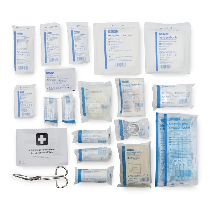 Car First Aid Bag According To Current Din 13164:2022, Valid For 2023 According To German Road Traffic Licensing Regulations, First Aid Kit/Box/First Aid Kit Car/Motorcycle, Black - NewNest Australia