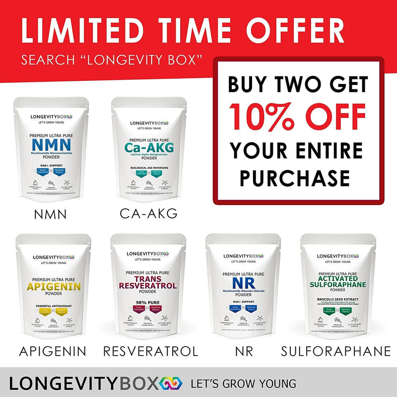 Ultra Pure Ca-AKG Supplement Powder - 30 Grams x 60 Days Supply - Certified 99% Pure Calcium Alpha-Ketoglutarate for Energy, Vitality, Mental Focus, Clarity & DNA Structure - Pre-Workout Supplement 30g - NewNest Australia