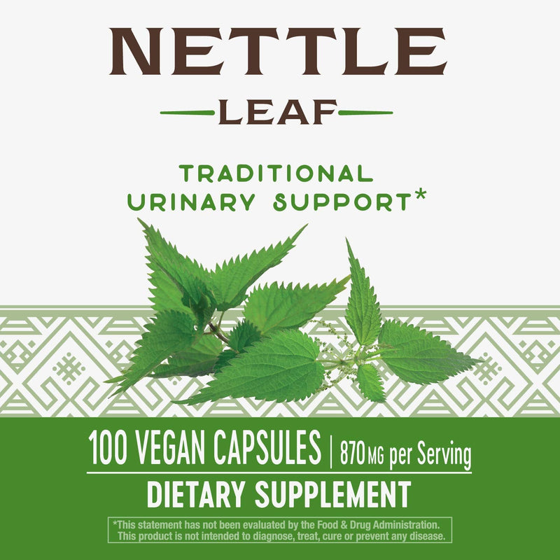Nature's Way Nettle Leaf, 870 mg per serving, TRU-ID Certified, Non-GMO Project, 100 Capsules - NewNest Australia