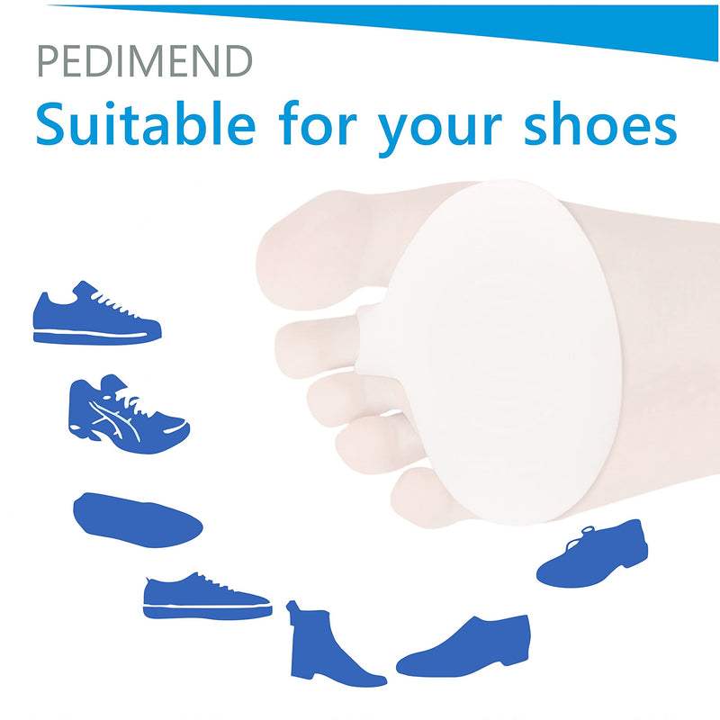 Pedimend Mortons Neuroma Running Support - 4 Pieces | Pressure Relieving Pads | Metatarsalgia Insoles | Rapid Pain Relief Sore Feet | Ball of Foot Soft Cushion | Shoe Padding Metatarsal Half Inserts - NewNest Australia