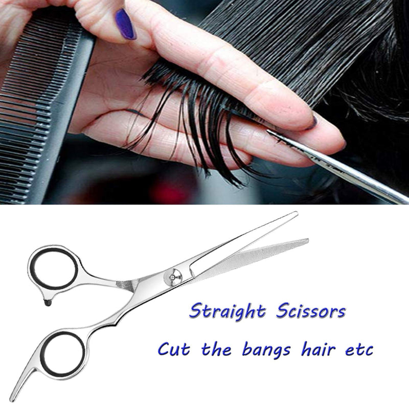 Essoy Professional Hairdressing Scissors/Scissors (6.7 Inches), Stainless Steel Hair Cutting Scissors For Home Salon, Hairdressing Scissors For Women, Men, Children (Silver) - NewNest Australia