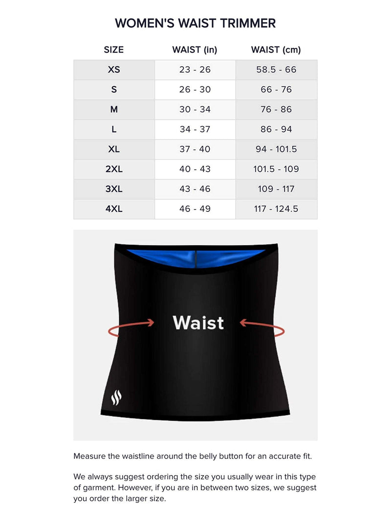 Sweat Shaper Waist Trimmer for Women, Waist Trainer Sauna Belt, Neoprene-free Waist Cincher, Sauna Slimming Belt Black Medium - NewNest Australia