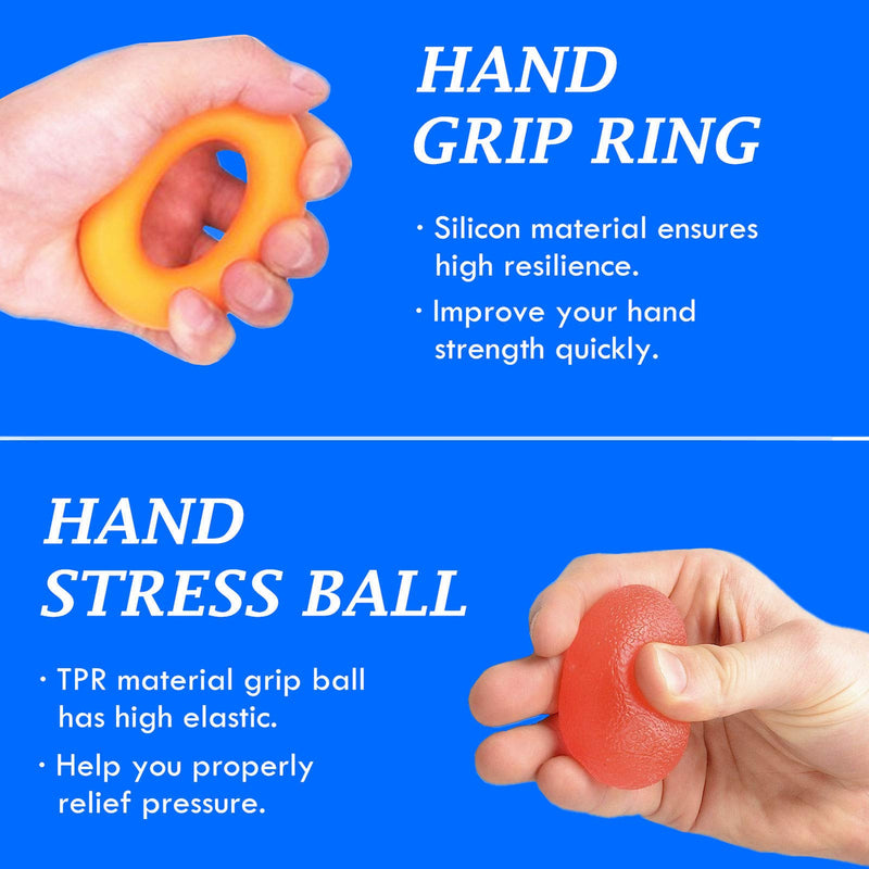 roygra Grip Strength Trainer, Forearm Workout, Hand & Finger Exerciser - 5 Pack - NewNest Australia