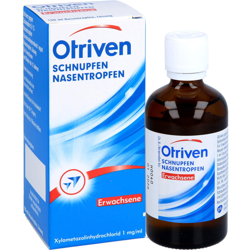 Otriven against colds 0.1% nose drops with xylometazoline, blue, 100 ml 100 ml (pack of 1) - NewNest Australia