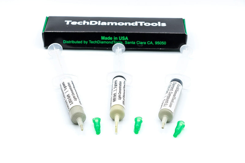 TechDiamondTools Kit of 3 Diamond Lapping Paste Polishing Compound 600 1050 1500 Grit Lapidary Paste for Rock Glass Metal Jewelry Resin Marble with 10% of Diamond Powder USA Made 1500 1050 600 grit - NewNest Australia