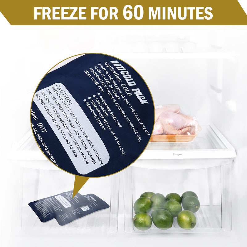 Ice Packs for Injuries Reusable(3 Piece Set),Gel Hot & Cold Ice Packs,Joint Pain, Muscle Pain, Ice Packs with Adjustable Straps, Treat Arms, Shoulders, Knees, Legs Back and More - NewNest Australia