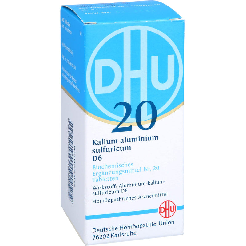 DHU Schüßler salt No. 20 potassium aluminum sulfuricum D6 tablets, 200 tablets - NewNest Australia