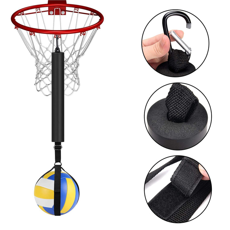 TOBWOLF Volleyball Spike Trainer, Volleyball Spike Training System for Basketball Hoop, Volleyball Equipment Training Aid Improves Serving, Jumping, Arm Swing Mechanics and Spiking Power - NewNest Australia