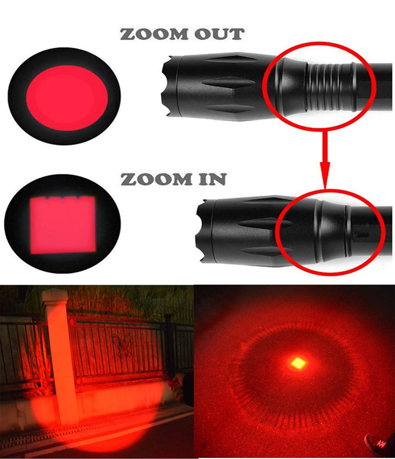 WAYLLSHINE 4 in 1 Multicolor Red Green Blue White Flashlight, Single Mode White Red Green Blue Light Flashlight, White Red Green Blue LED Red Green Blue White Red Light for Outdoor Activities - NewNest Australia