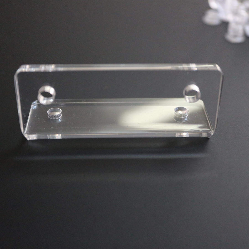 4 x V2, 5mm thickness, Angle L Brackets, Polished Clear Transparent Perspex Acrylic + 20x M5 Bolts, Clear Right Angle Bracket, Corner - NewNest Australia