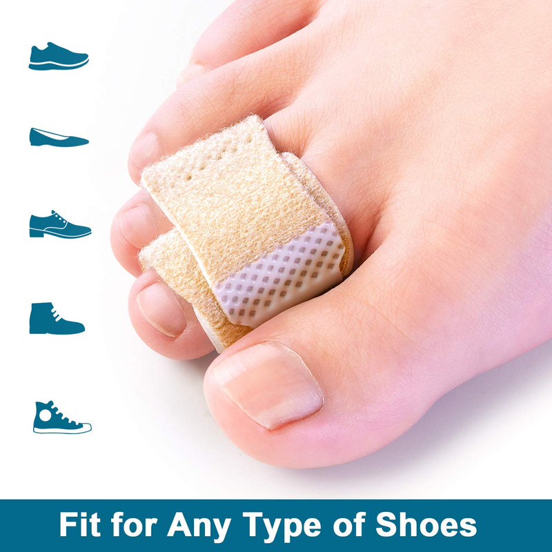 Bukihome Hammer Toe Straighteners for Bent Toes, 4 PCS Toe Splints, Toe Corrector, Toe Wraps for Curled Toes, Crooked Toes and Hammer Toes - NewNest Australia