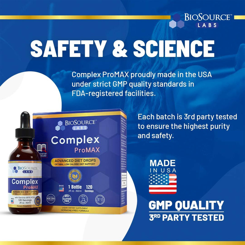 BioSource Labs Complex ProMAX Premium Diet Drops (1 x 2 oz Bottle) 2 Fl Oz (Pack of 1) - NewNest Australia