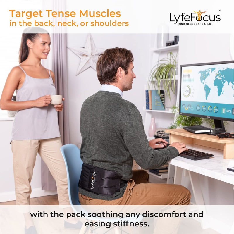 LyfeFocus Premium Multi-Use Reusable Hot & Cold Ice Compression Gel Pack – Adjustable Extension Strap for Shoulder, Leg & Back Pain Relief: Microwaveable & Freezable Wrap for Heat/Ice Injury Therapy - NewNest Australia