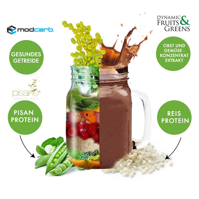 Weider Vegan Protein, Brownie Chocolate, Vegan Protein Powder With Pea & Rice Protein, With Fruit & Vegetable Extracts, No Artificial Sweeteners, No Added Sugar, Gluten-Free, 750G (25 Servings) - NewNest Australia