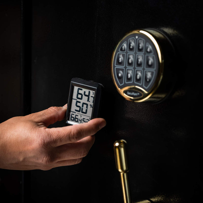 Wireless Gun Safe Digital Hygrometer and Thermometer Temp and Humidity Monitoring in Gun Safes and Cabinets - Monitor Humidity Level and Temp Inside Your Safe Without Having to Open it - NewNest Australia