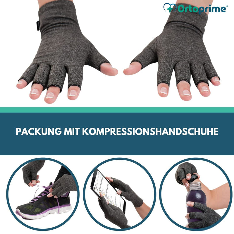 Ortoprime Par Comfort Arthritis And Osteoarthritis Gloves, Rheumatoid Arthritis, Compression Gloves, Anti-Arthritis Gloves For Men And Women, Pain Freedom (Large) - NewNest Australia