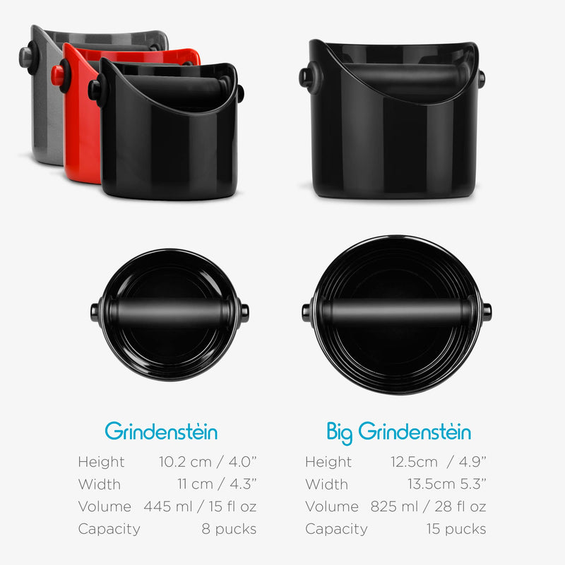 Grindenstein knock-off container for coffee grounds, red A 4.3" x 4" - NewNest Australia