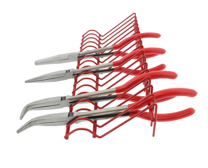 ABN 16pc Pliers Holder in Red - Wrench, Cutters, Hand Tool Organizers Storage Rack 16 Piece - NewNest Australia