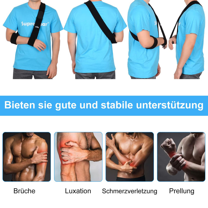 Supregear Arm Sling, Adjustable Shoulder Brace Immobiliser Rotator Cuff Lightweight Arm Swathe Support For Shoulder Injuries, Broken Bones For Left Right Arm Men Women - NewNest Australia