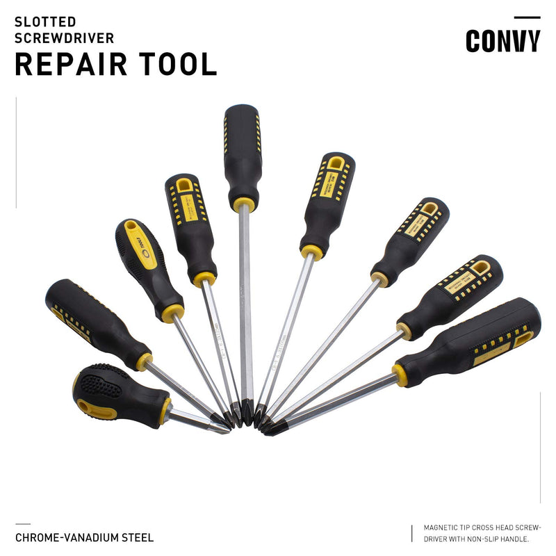 Convy GJ-0120 Phillips Screwdriver Cross Head Slotted Screwdriver 2 in 1, SL 638 SL 6*38 - NewNest Australia