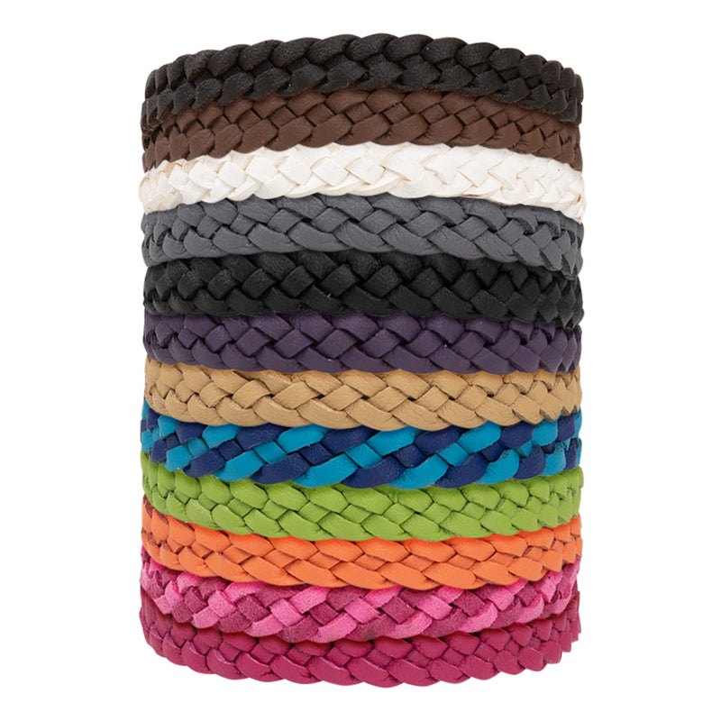 Green Haven Natural Mosquito Repellent Bracelets 12 Pack – Nature Leather Braided Wrist Bands for Children and Adults | Adjustable Leather Deet Free | 300-Hour Insect Repellent Protection - NewNest Australia