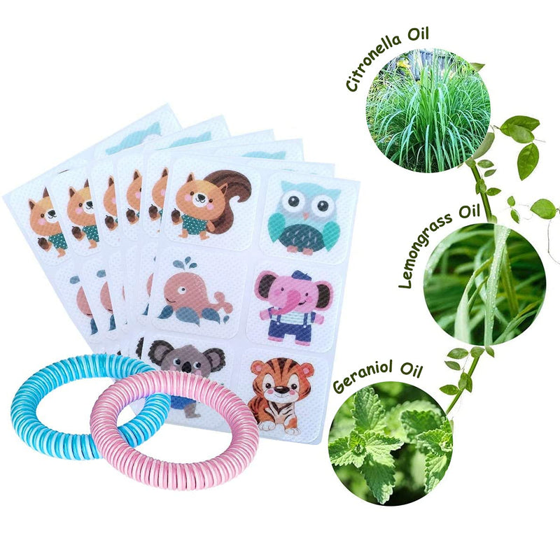 BuggyBands 120 Pack Mosquito Patches Stickers for Adult Kids, Resealable Stickers with 2Pack Mosquito Bracelet, Mosquito Patches for Kids, Mosquito Patches Stickers for Outdoor Camping & Travel - NewNest Australia