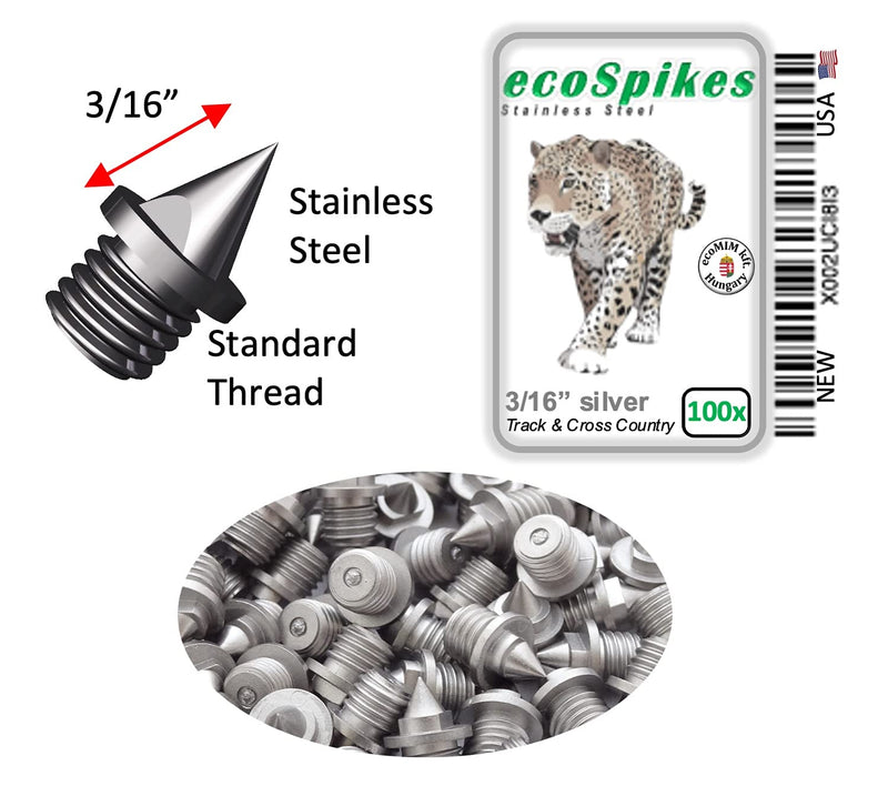 3/16 inch Stainless Steel Track and Cross Country Spikes (Bag of 100) - NewNest Australia