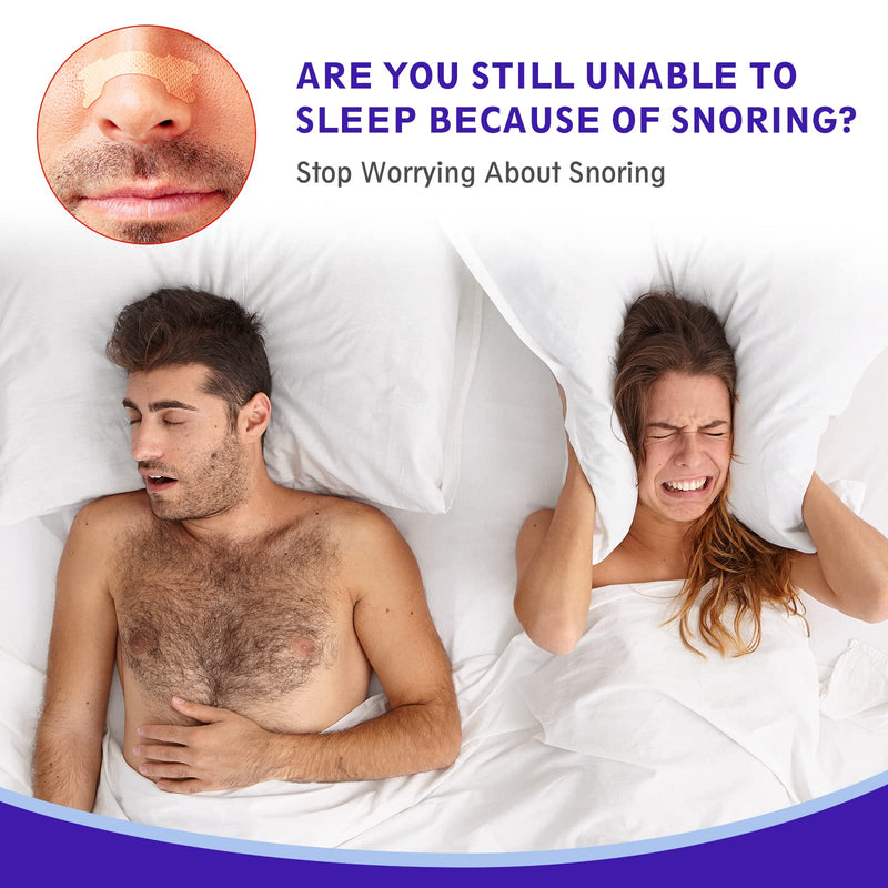 Nasal Strips, 120 Pieces Drug-Free Nose Strips to Stop Snoring and Relieve Nasal Congestion Improves Sleep Nasal Strips Snoring Anti Snore Strips - NewNest Australia