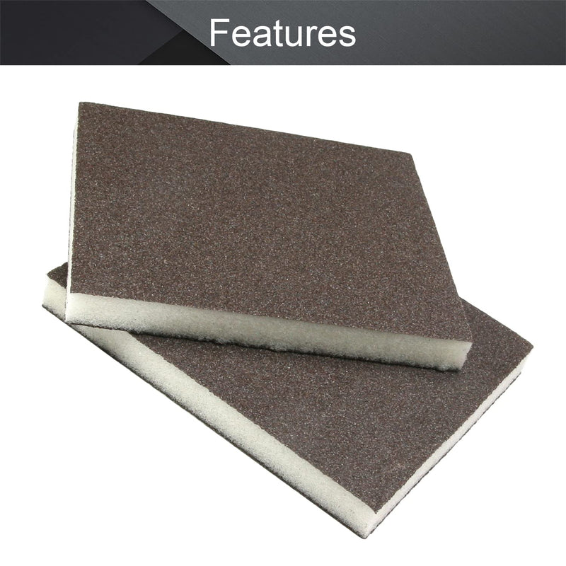 Utoolmart Gray Sanding Sponge Sanding Blocks 100-Grits Medium Grit Sand Block Pad for Kitchen Metal/Drywall/Wood 12pcs 100# Grey - NewNest Australia