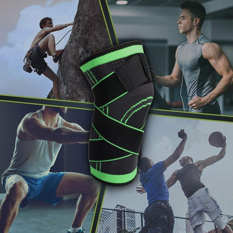 Vitoki Knee Supports for Arthritis Joint Pain 1 Pack, Knee Brace for Men & Women Knee Sleeve for Meniscus Tear ACL Running Workout Basketball Gym Green XX-Large XXL - NewNest Australia