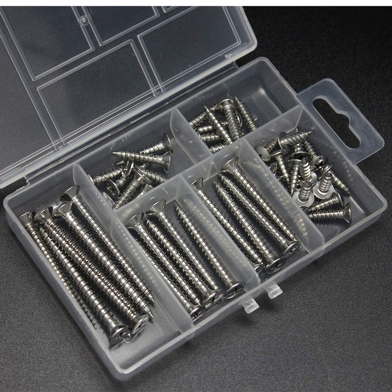 BangQiao 18 Pack Tiny Plastic Clear Storage Parts Case Box with 6 Fixed Grids for Nail, Screw, Fastener, Hook, Hanging Kit, Wall Anchor and Wedge - NewNest Australia