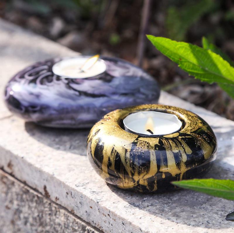 LET'S RESIN Tealight Candle Holder Resin Molds,3Pcs Tea Light Candle Holder Silicone Molds for Resin Including Round, Flat Round, Pebble, Resin Epoxy Molds Silicone for DIY Home Décor - NewNest Australia