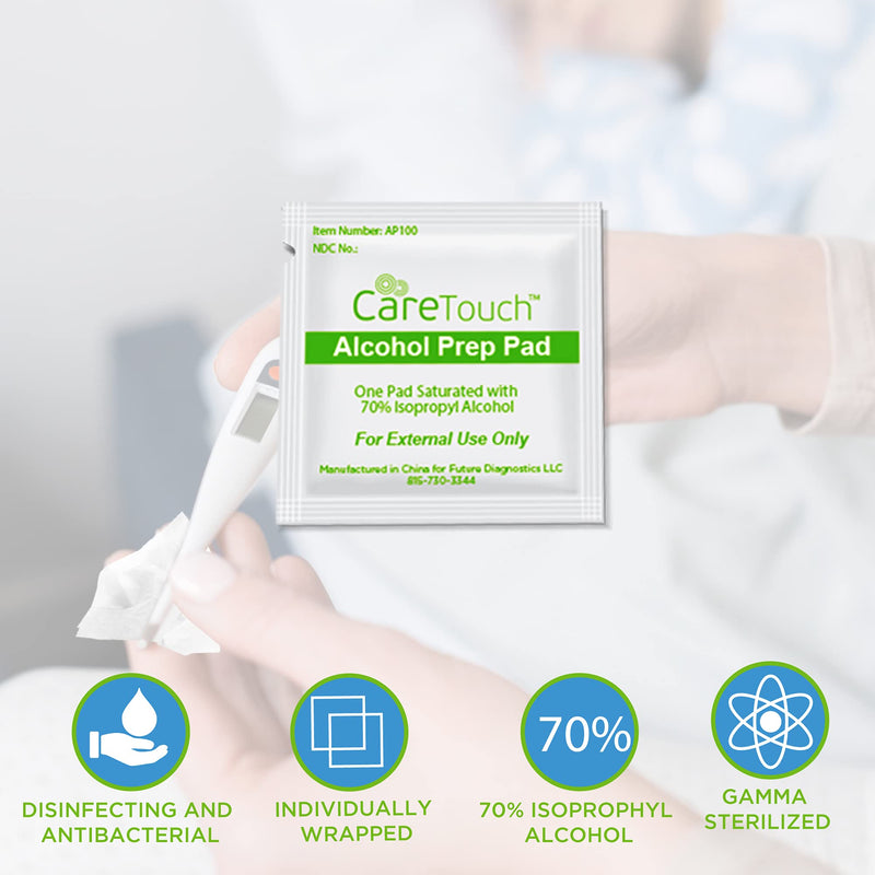 Alcohol Wipes | Individually Wrapped Alcohol Prep Pads with 70% Isopropyl Alcohol, Great for Medical & First Aid Kits | Sterile, Antiseptic 2-Ply Alcohol Swabs - 200 count 200 Count (Pack of 1) - NewNest Australia