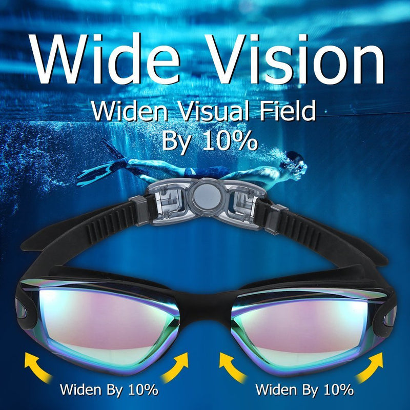 Adult Swim Goggles, Anti Fog Women Swimming Goggles Men No Leaking Triathlon Water Goggles, Youth Summer Pool Glasses Set Black - NewNest Australia