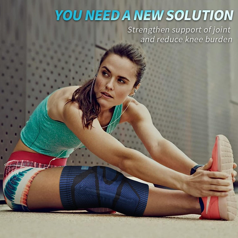 Neenca Knee Support, Compressed Knee Support With Patella Gel Pads & Spring Side Stabilizers, Medical Knee Pads For Running, Meniscus Tear, Arthritis, Joint Pain Relief, Acl, Recovery - NewNest Australia