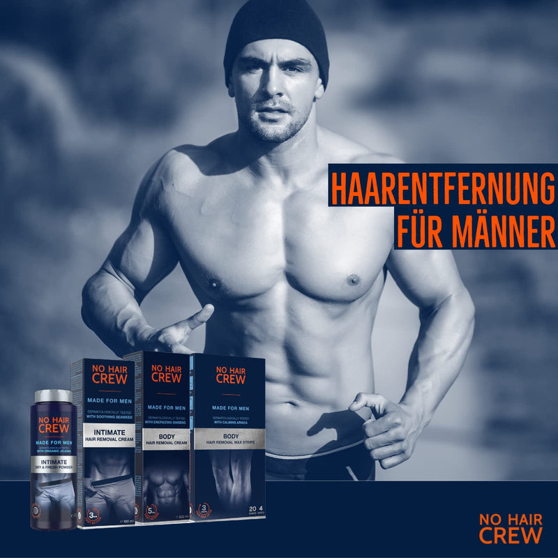 NO HAIR CREW Depilatory cream for the intimate area - extra gentle hair removal for men, 100 ml - NewNest Australia