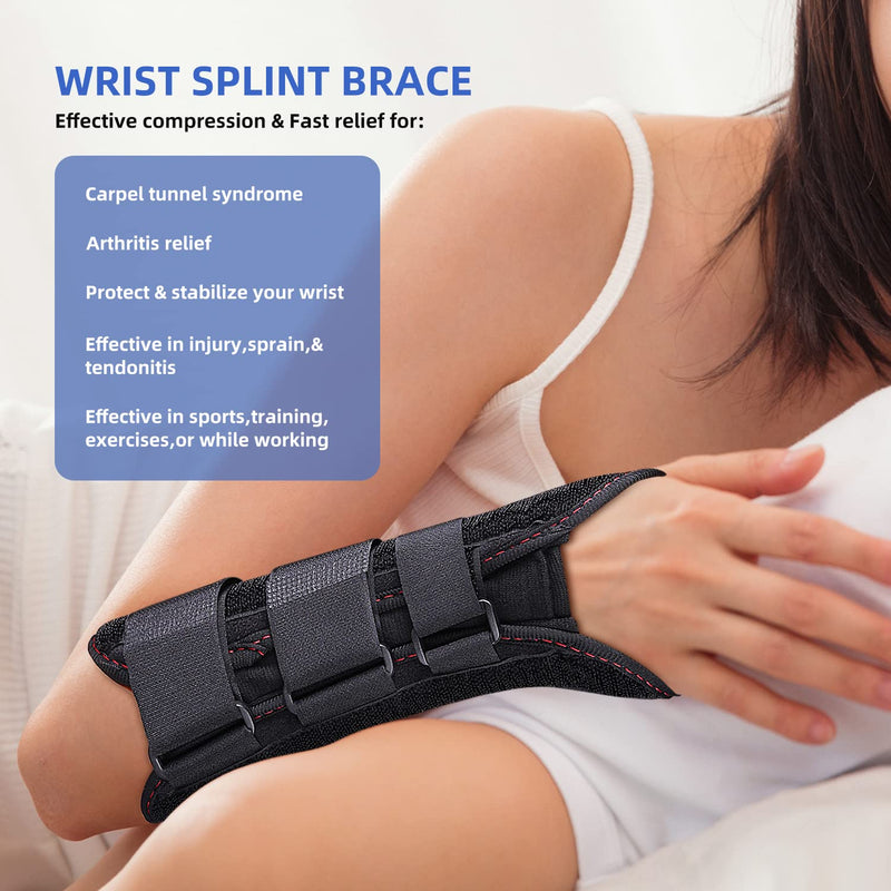 Offertrte Carpal Tunnel Splint, Wrist Brace For Men And Women, Adjustable Compression Wrist Support For Right And Left Hands For Wrist Pain Relief, Tendonitis, Arthritis, Sprains - NewNest Australia
