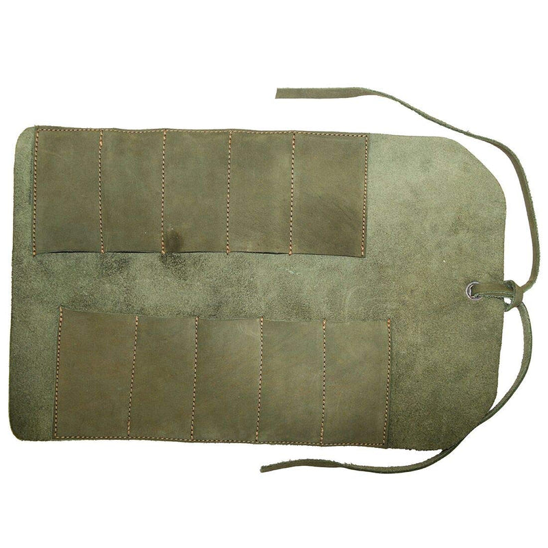 Hide & Drink, Rustic Leather Small Tool Roll Handmade Includes 101 Year Warranty :: Peat Moss - NewNest Australia