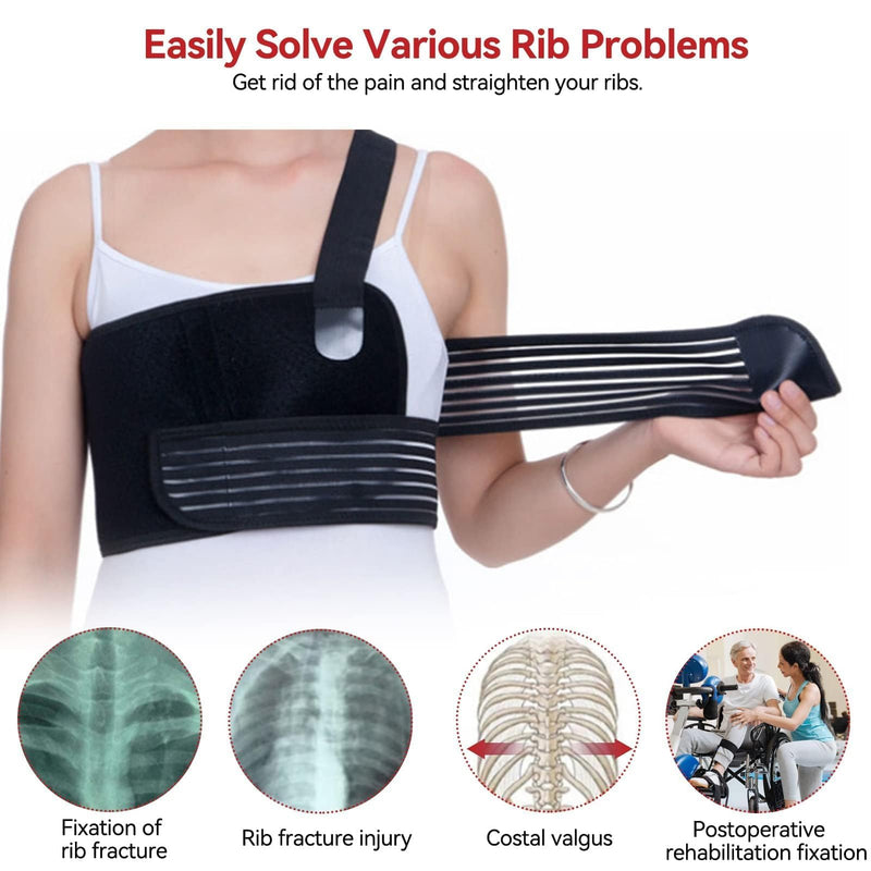 Broken Rib Bandage, Rib Belt For Men And Women, Breathable Chest Wrap Belt For Support Sore Or Crushed Ribs, Sternum Injuries, Protection From Dislocated Rib - NewNest Australia