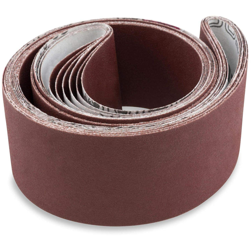 Red Label Abrasives 2 X 42 Inch 60 Grit Flexible Aluminum Oxide Multipurpose Sanding Belts, 6 Pack - NewNest Australia