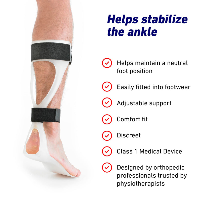 Neo G Foot Drop Brace – AFO Drop Foot Splint Reflex - Support for Drop Foot, Nerve Injury, Foot Position, Relieve Pressure, Ankle & Foot Orthosis - Class 1 Medical Device - M - Left MEDIUM/LEFT: 39 - 40 EUR - NewNest Australia