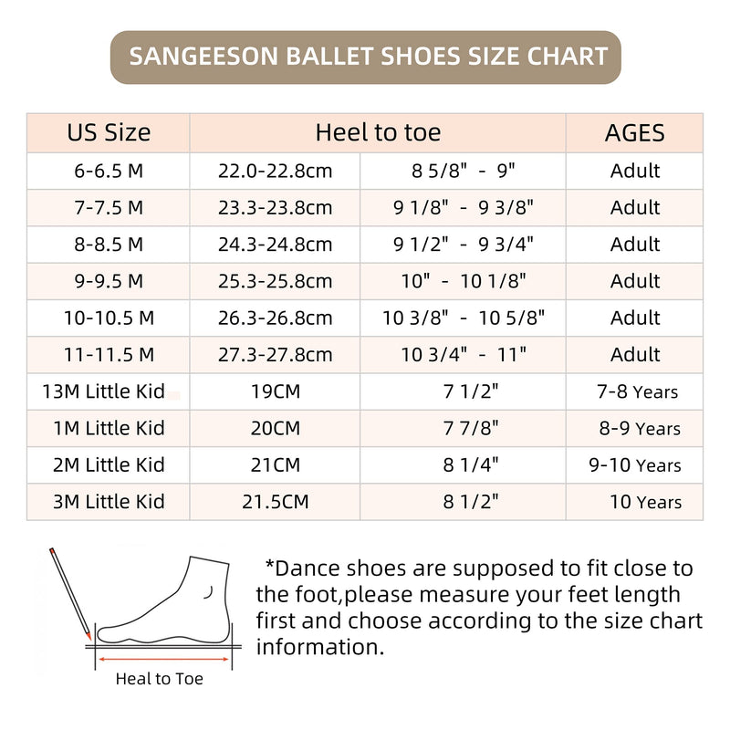 SANGEESON Ballet Shoes for Girls (Leather Full Sole, Arch Support, Breathable), Yoga Socks for Kids, Jazz Shoes, Ballerina Shoes, Dance Shoes Women for Beginner, Barre Slipper Socks 2 Little Kid Cream Pink-v2 - NewNest Australia