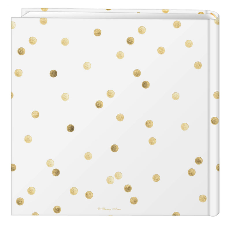 Pioneer Photo Albums Golden Dots Live Laugh Love 200 pkt 4x6 Photo Album, Pocket, Gold - NewNest Australia