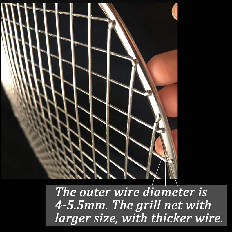 Turbokey Round Barbecue Wire Rack Dia 9.5" Multi-Purpose Grill Cooling Rack BBQ Accessories Grill Net for Airfryer Instant Pot/Pressure Cooker (240mm/9.5") Dia 9.5" - NewNest Australia