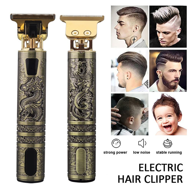Professional Hair Trimmer, With 6 Combs Beard Trimmer, Electric Trimming Razor For Men, Beard Trimmer With Led Display & Rechargeable Usb, Contour Trimmer For Men/Barbers/Family Gold - NewNest Australia