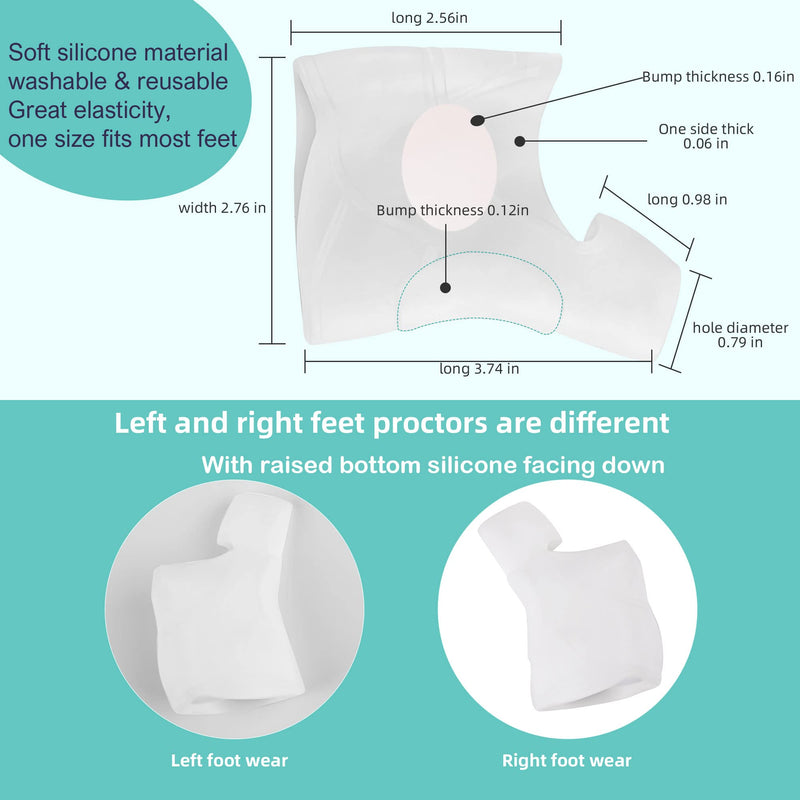 DYKOOK Gel Metatarsal Sleeves and Bunion Cushions 2Pack Thickened Metatarsal Silicone Pad Protector Bunion Pad Sleeve for Bunion Forefoot Pain Relieved and Friction Prevented - NewNest Australia